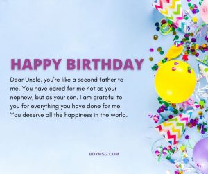 45 Birthday Wishes for Uncle, Messages and Images - BDYMSG