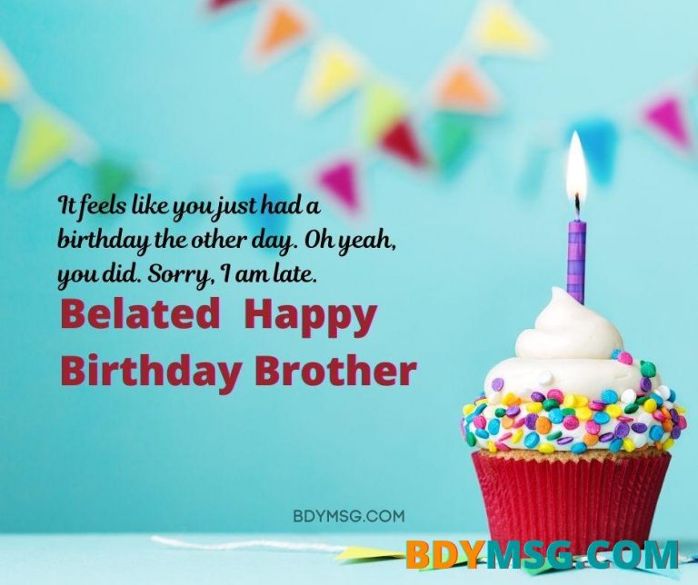 55 Belated Birthday Wishes For Brother, Messages And Images