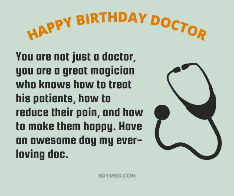 36 Special Birthday Wishes For Doctors, Messages and Images