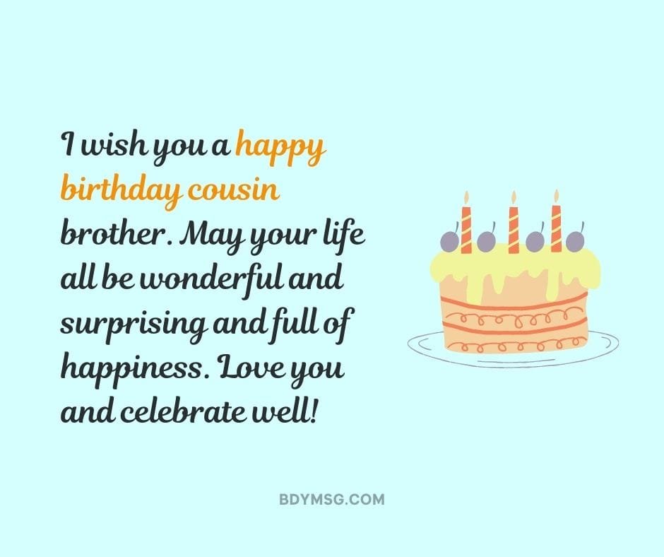 48 Birthday Wishes For Cousin Brother Messages And Greetings