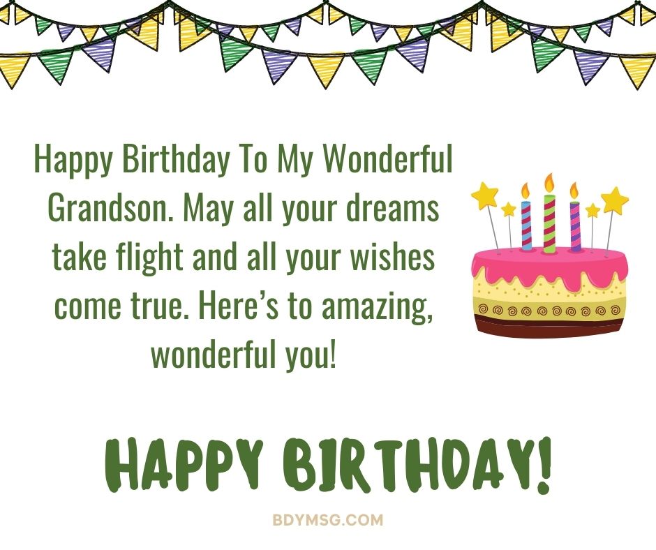 Birthday Wishes For Grandson