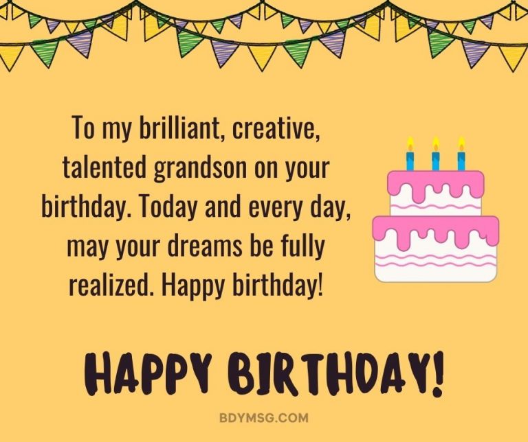 40 Best Birthday Wishes For Grandson from Grandparents - BDYMSG