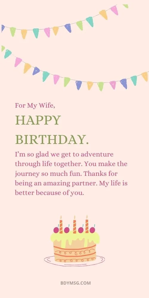 birthday wishes for wife with love