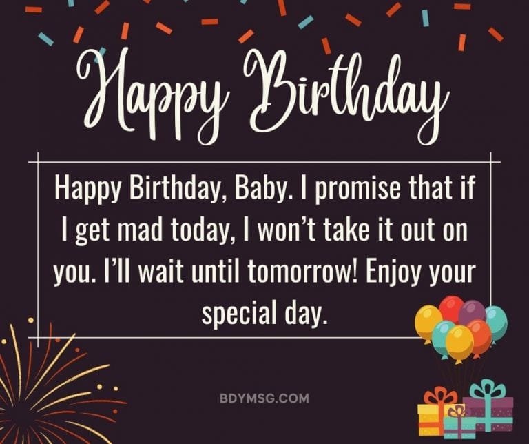 45 Funny Birthday Wishes for Him (Boyfriend/Husband) - BDYMSG