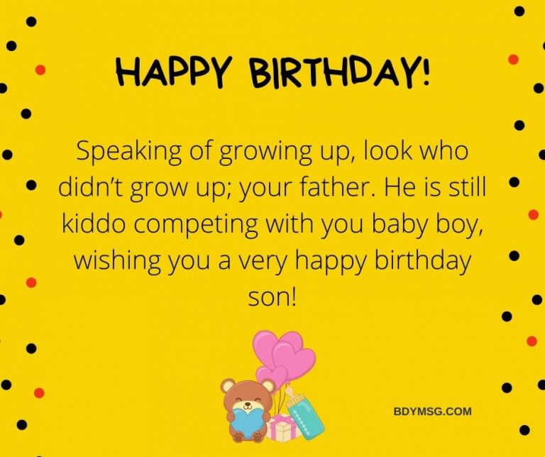 65 Happy Birthday Wishes For Baby Boy - BDYMSG