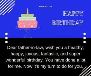 40 Best Happy Birthday Wishes for Father in Law - BDYMSG