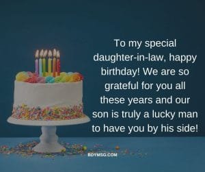 35 Happy Birthday Wishes for Daughter-in-law - BDYMSG