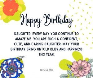 45 Best Happy Birthday Wishes For Daughter - Bdymsg