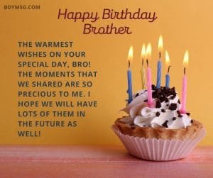 60 Best Happy Birthday Wishes For Brother - BDYMSG