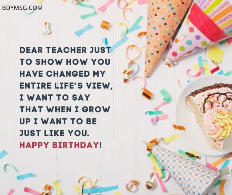 75 Birthday Wishes for Teacher - Teacher Birthday Wishes - BDYMSG