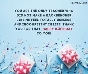 75 Birthday Wishes for Teacher - Teacher Birthday Wishes - BDYMSG