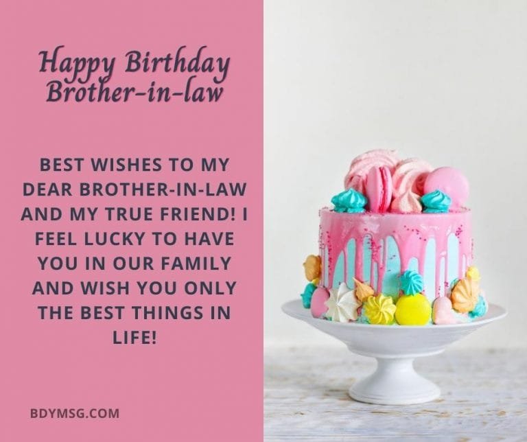 55 Best Happy Birthday Wishes For Brother In Law - BDYMSG