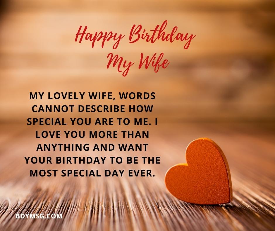 52 Happy Birthday Wishes For Wife BDYMSG