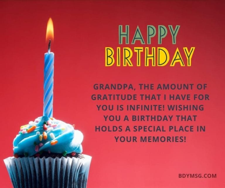 60 Best Happy Birthday Wishes for Grandfather - BDYMSG