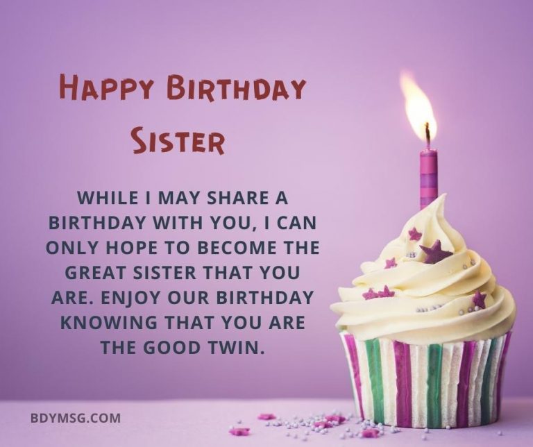 90 Happy Birthday Wishes for Sister and Messages