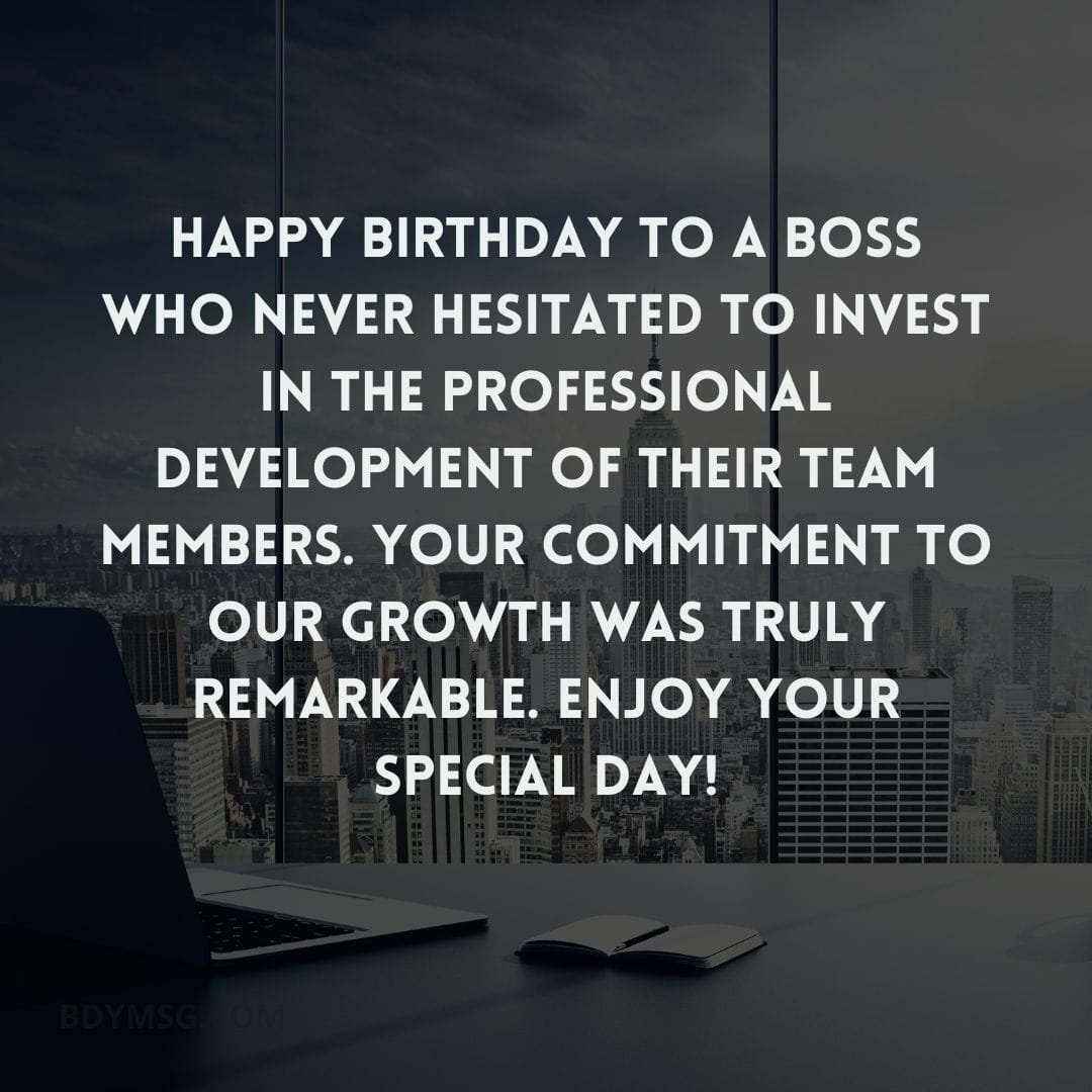 Happy Birthday Wishes for Ex Boss - BDYMSG